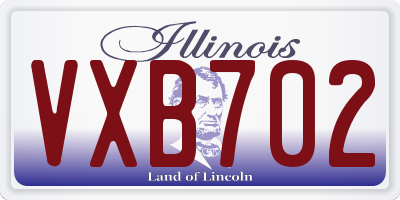 IL license plate VXB702