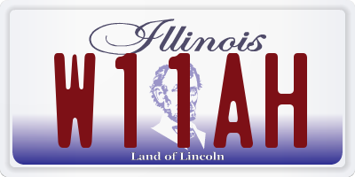 IL license plate W11AH