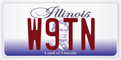 IL license plate W9TN