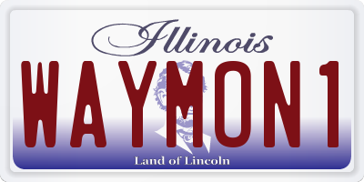 IL license plate WAYMON1