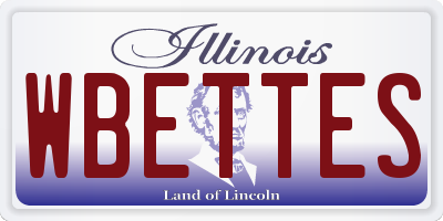 IL license plate WBETTES