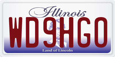 IL license plate WD9HGO