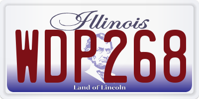 IL license plate WDP268