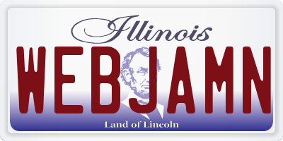 IL license plate WEBJAMN