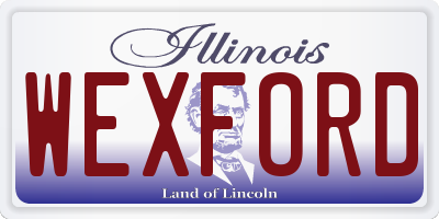 IL license plate WEXFORD