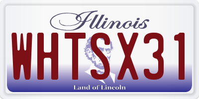 IL license plate WHTSX31