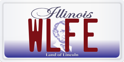 IL license plate WLFE