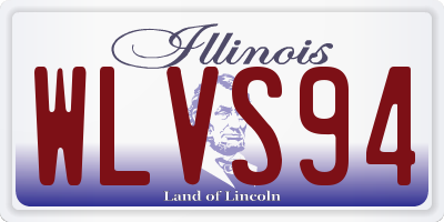 IL license plate WLVS94