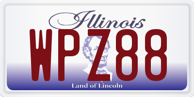 IL license plate WPZ88