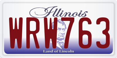 IL license plate WRW763