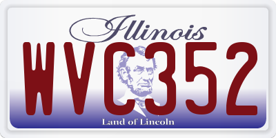 IL license plate WVC352