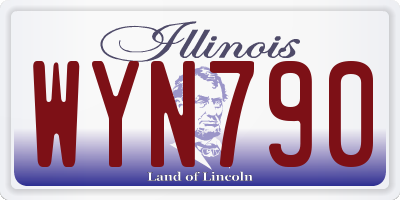 IL license plate WYN790