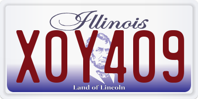 IL license plate X0Y409