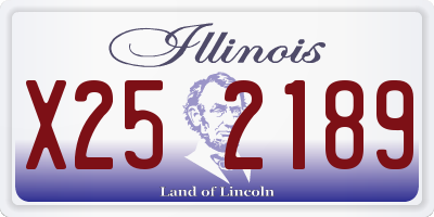 IL license plate X252189