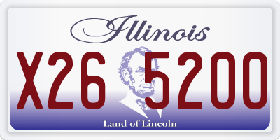 IL license plate X265200