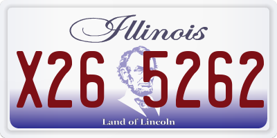 IL license plate X265262
