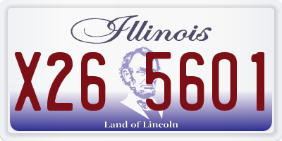 IL license plate X265601