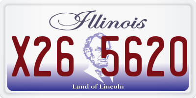 IL license plate X265620