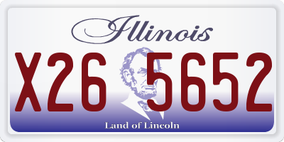 IL license plate X265652