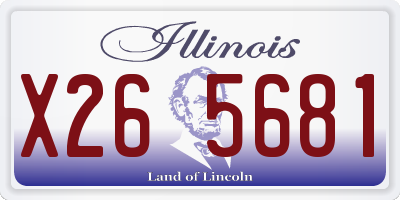 IL license plate X265681