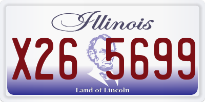 IL license plate X265699