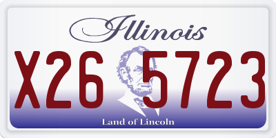 IL license plate X265723