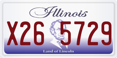 IL license plate X265729