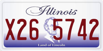 IL license plate X265742