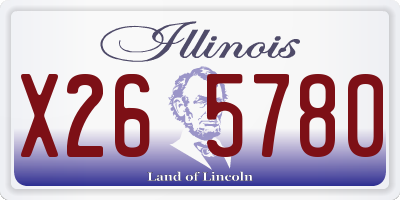 IL license plate X265780