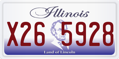 IL license plate X265928
