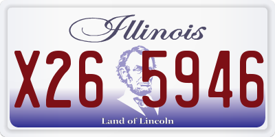 IL license plate X265946