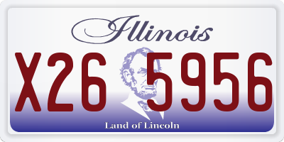 IL license plate X265956
