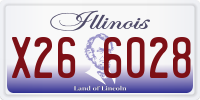 IL license plate X266028