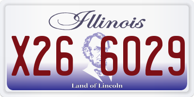 IL license plate X266029