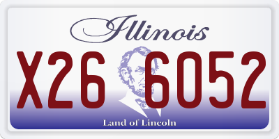IL license plate X266052