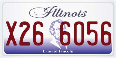 IL license plate X266056