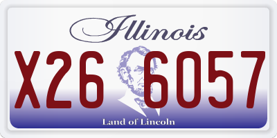 IL license plate X266057