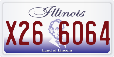 IL license plate X266064