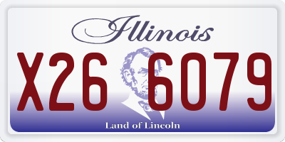 IL license plate X266079