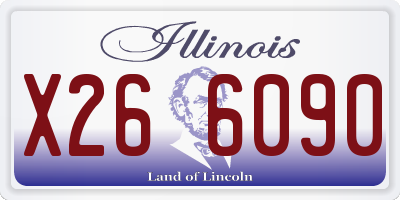 IL license plate X266090