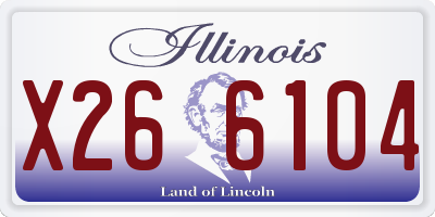 IL license plate X266104