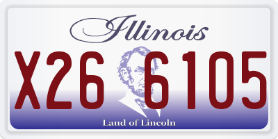IL license plate X266105