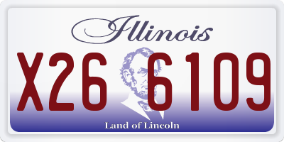 IL license plate X266109