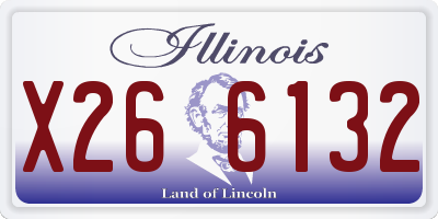 IL license plate X266132