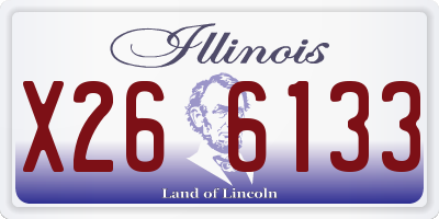 IL license plate X266133