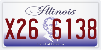 IL license plate X266138