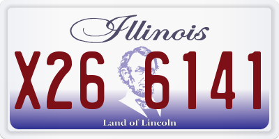 IL license plate X266141