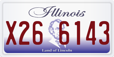 IL license plate X266143