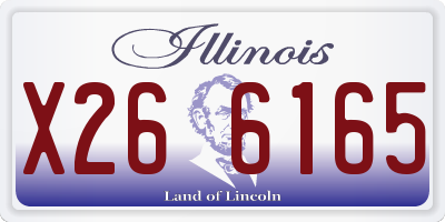 IL license plate X266165