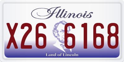 IL license plate X266168